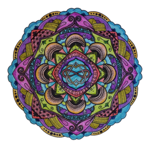 Mandala corazones enredados