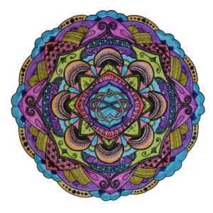 Mandala corazones enredados